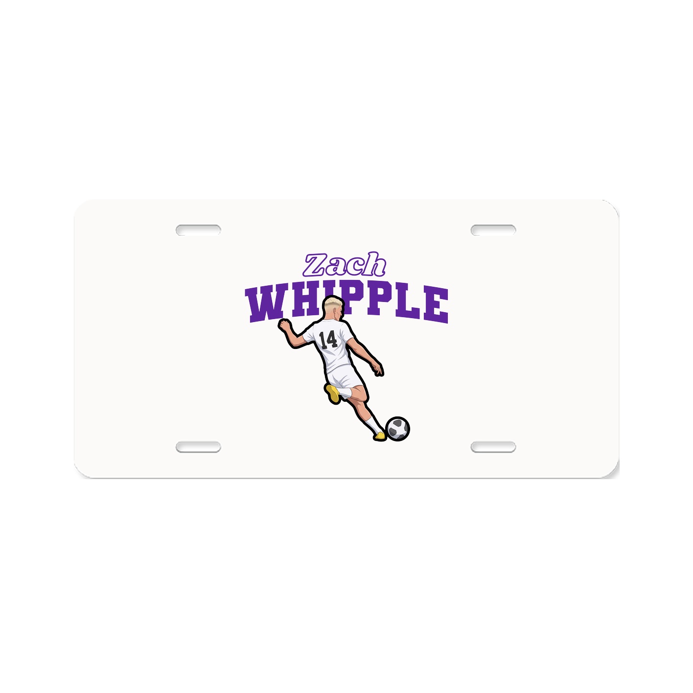 License Plate — Name Arch in Classic