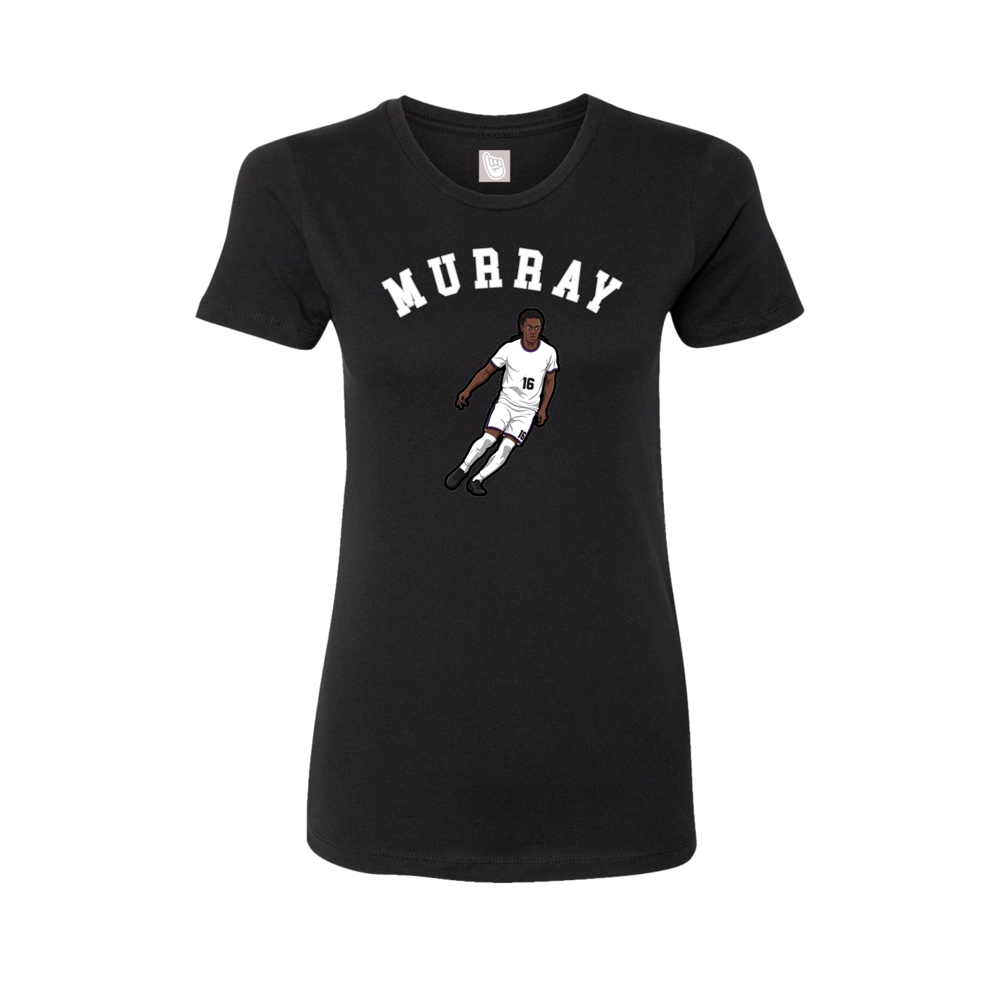 Fitted Women's Tee — Shirsey Arch in Black