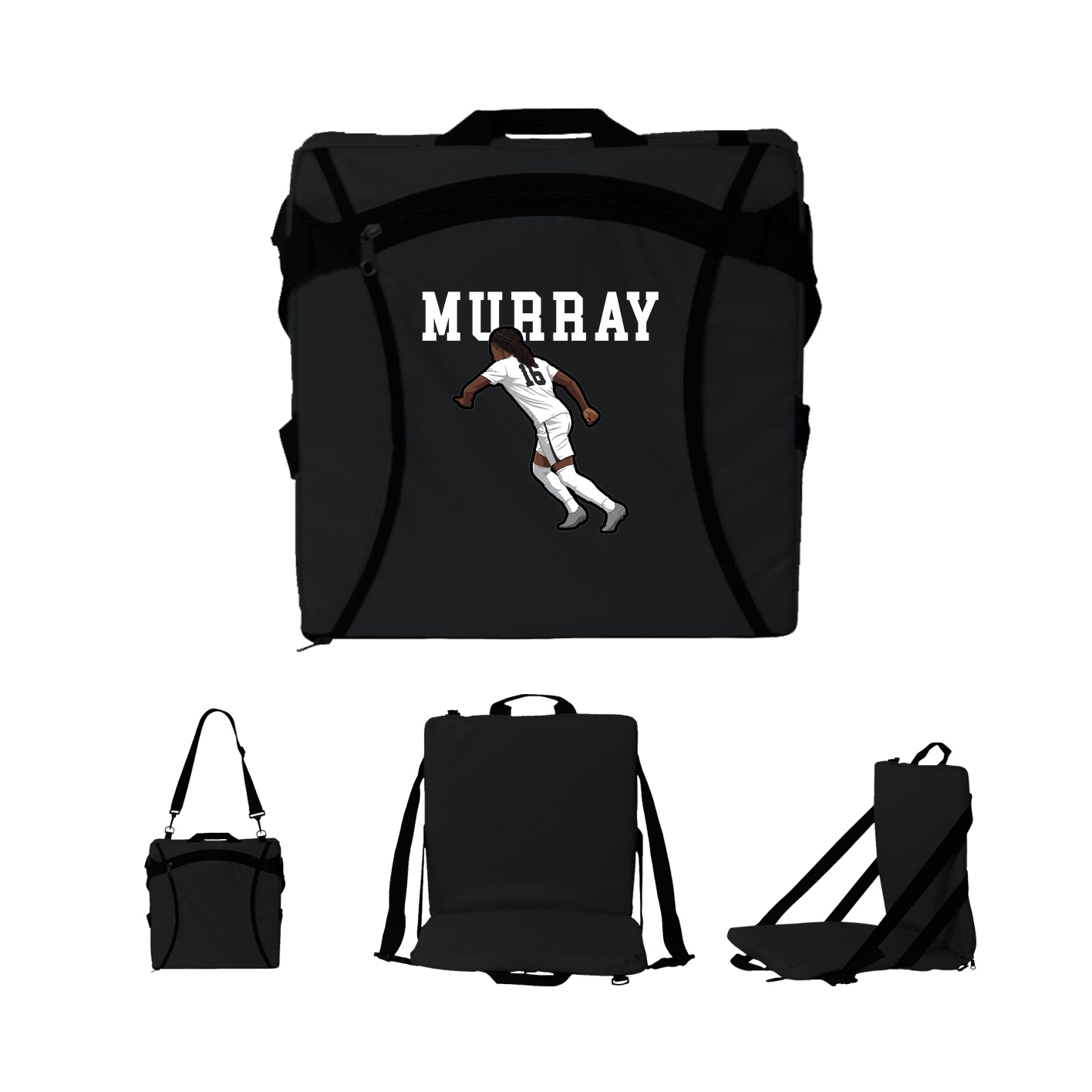 Folding Stadium Seat — Shirsey in Black