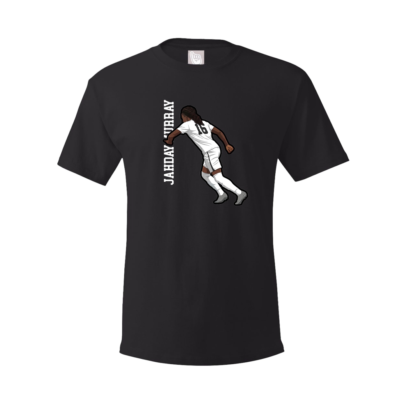 Youth Tee — Name Vertical in Black