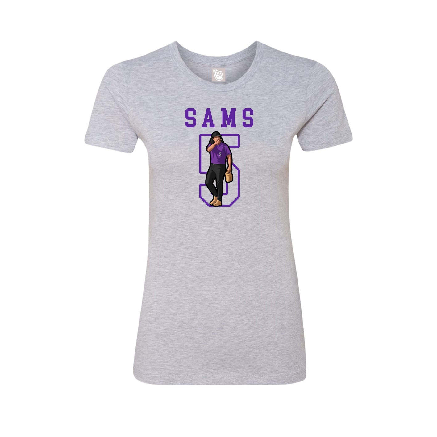 Fitted Women's Tee — Shirsey in Grey