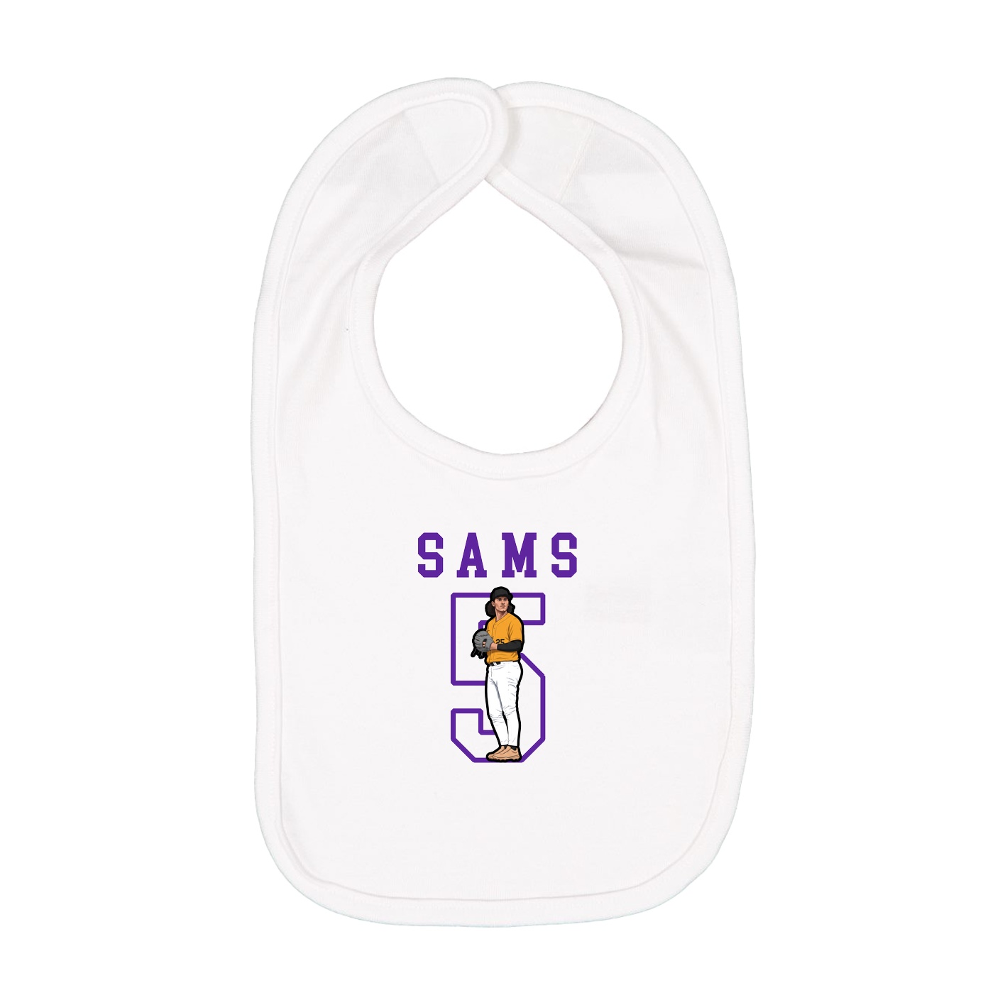 Infant Bib — Shirsey in White