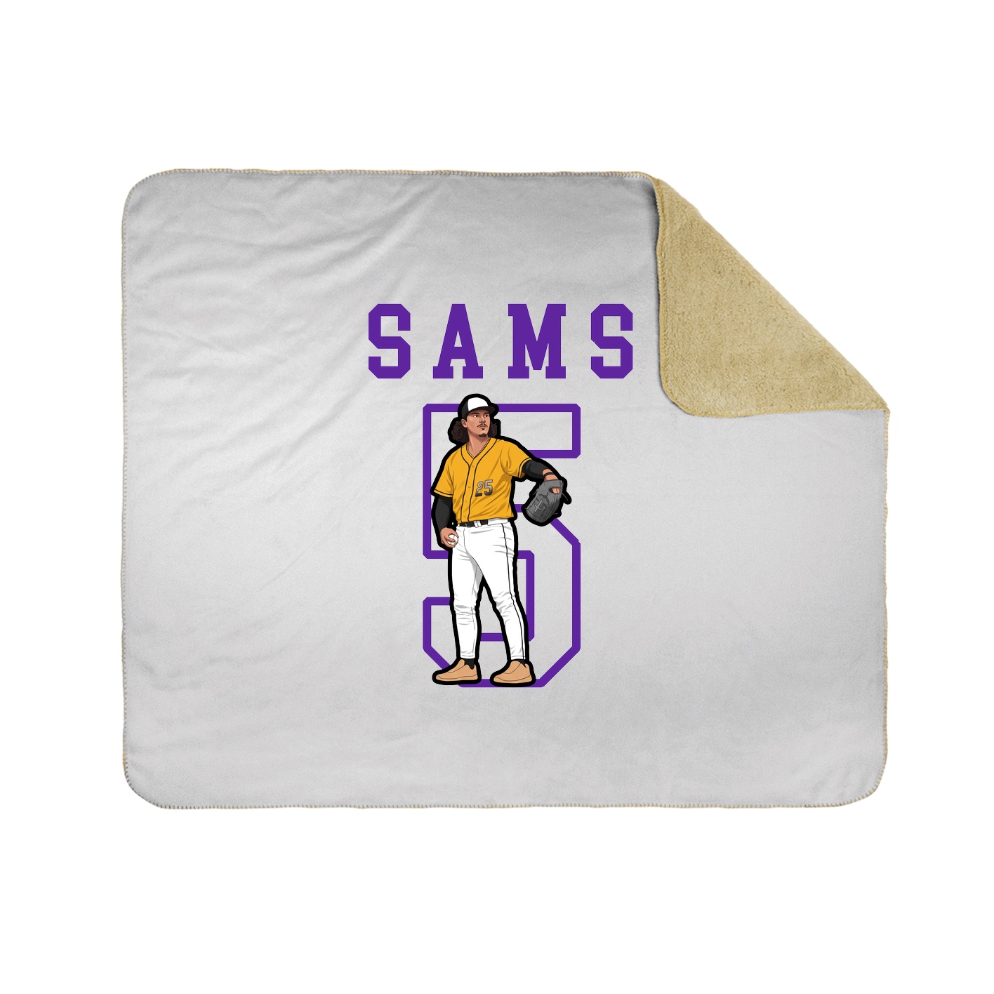 Throw Blanket — Shirsey in White