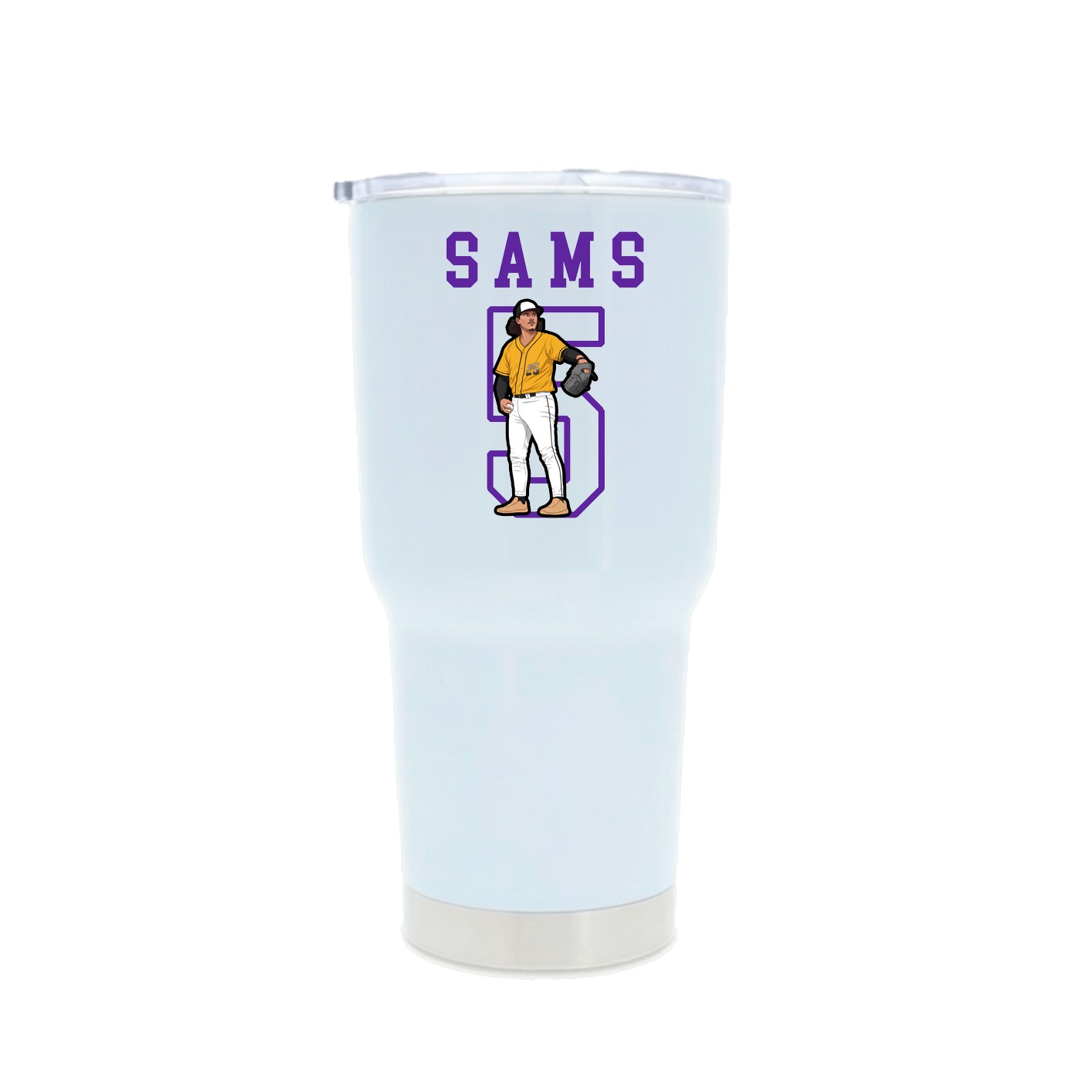 30oz Stainless Steel Tumbler — Shirsey in White