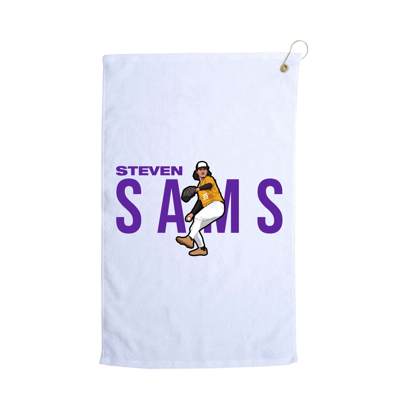 Golf Towel — Player Name in White