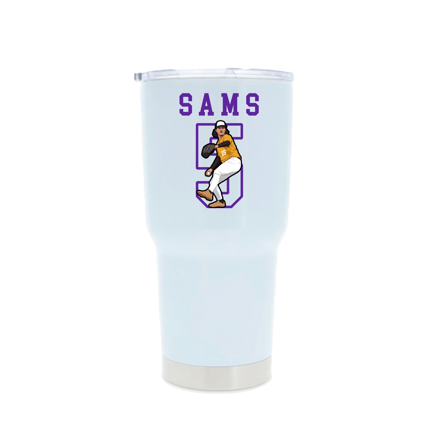 30oz Stainless Steel Tumbler — Shirsey in White