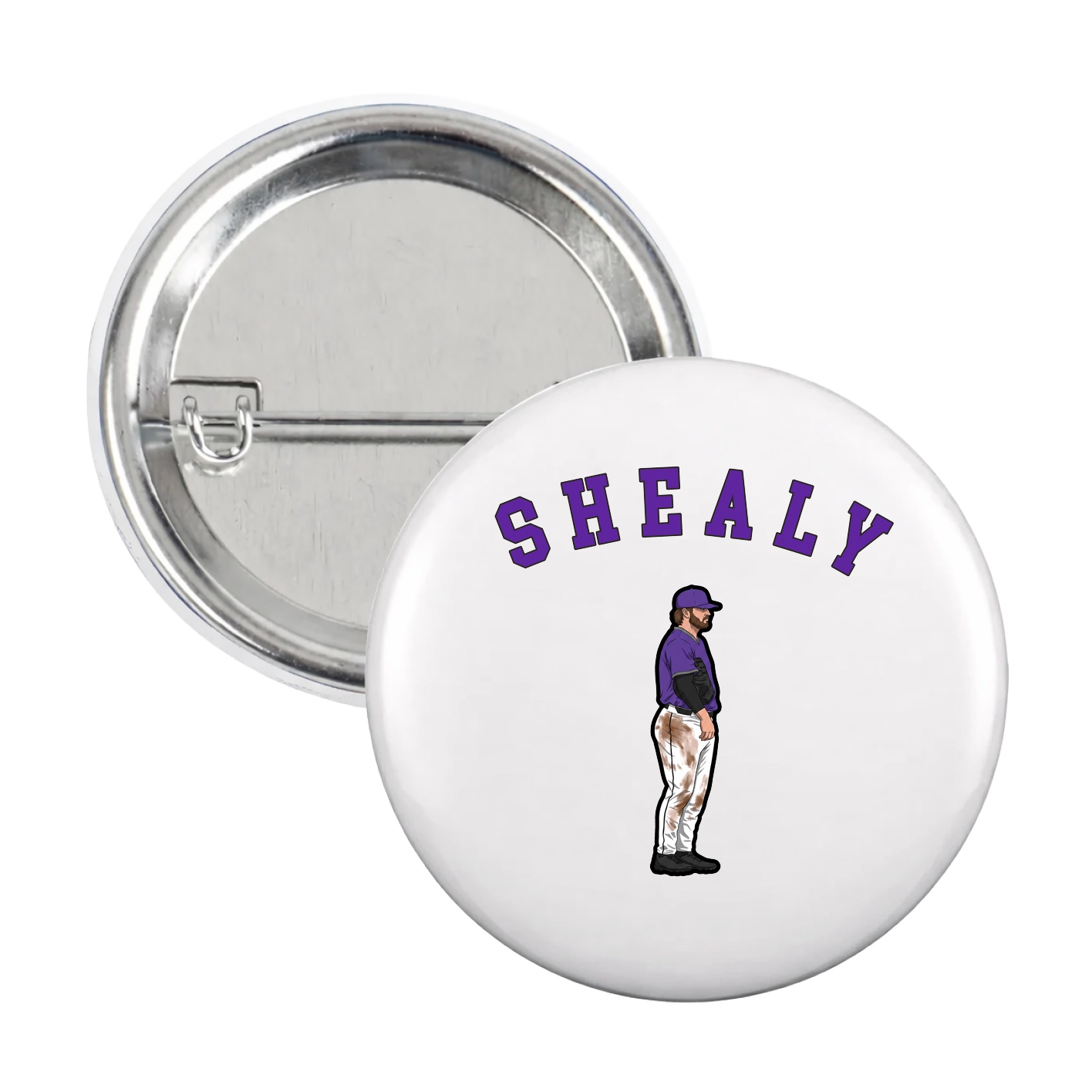Game Day Button — Shirsey Arch in White