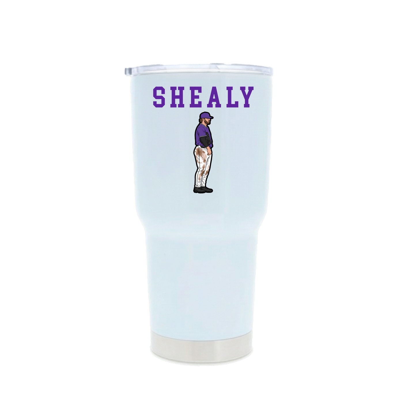 30oz Stainless Steel Tumbler — Shirsey in White