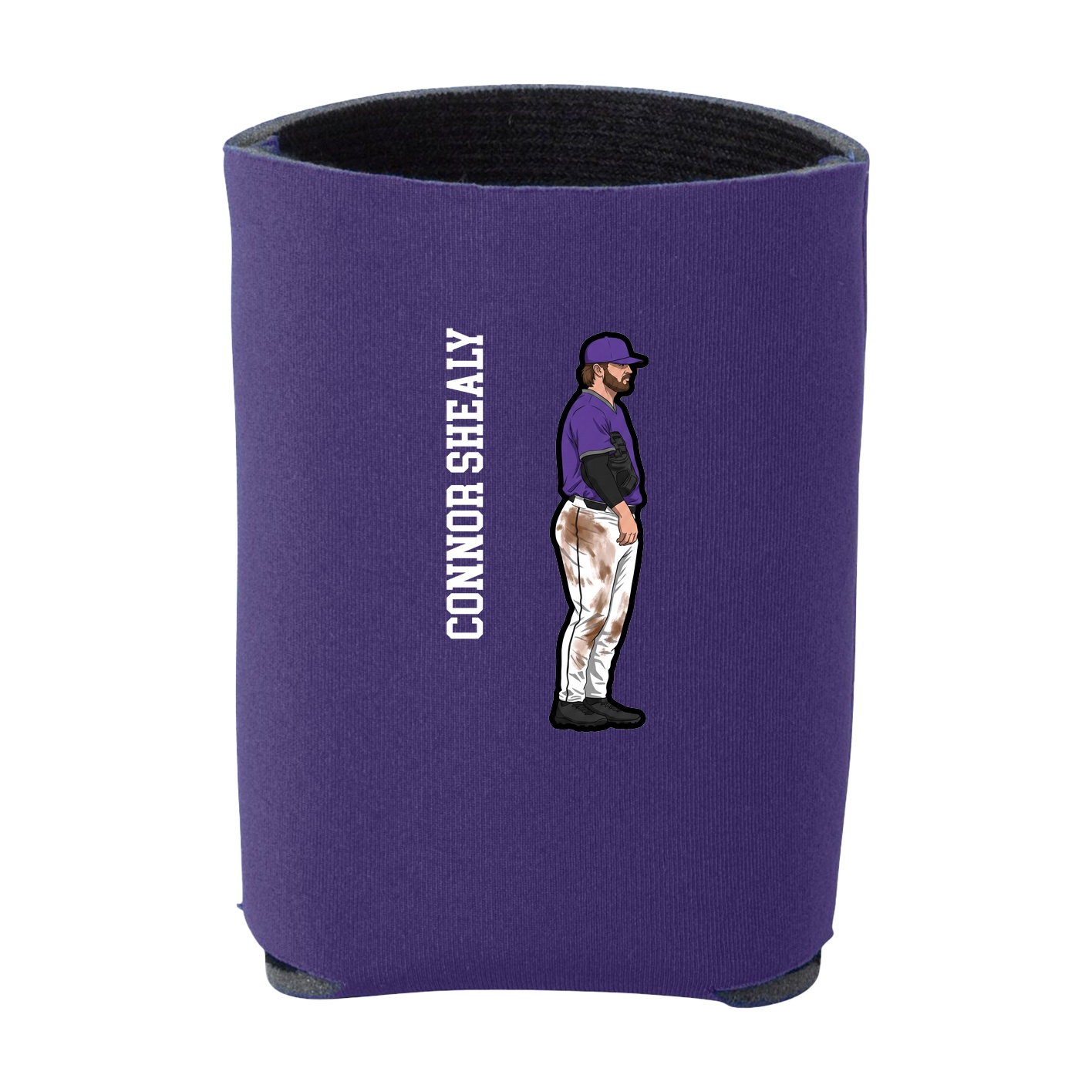 Can Holder — Name Vertical in Purple