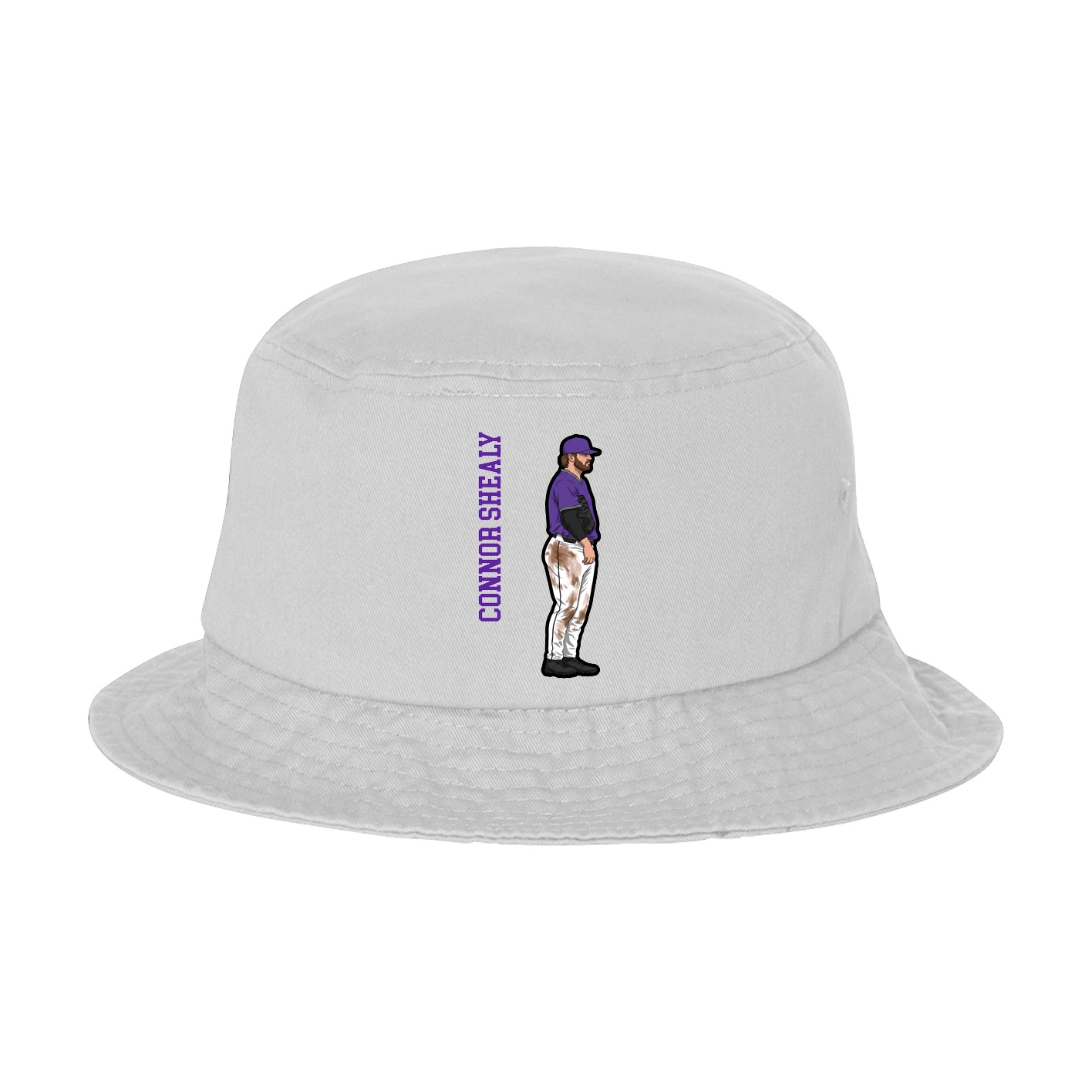 Bucket Cap — Name Vertical in White