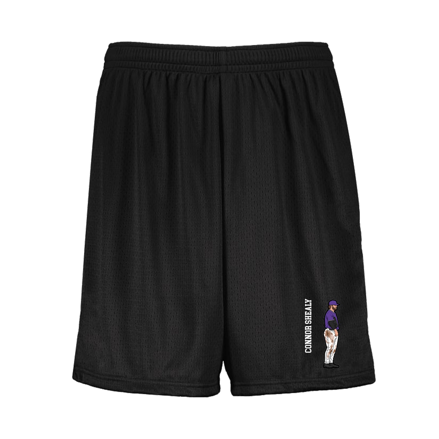 Shorts — Name Vertical in Black