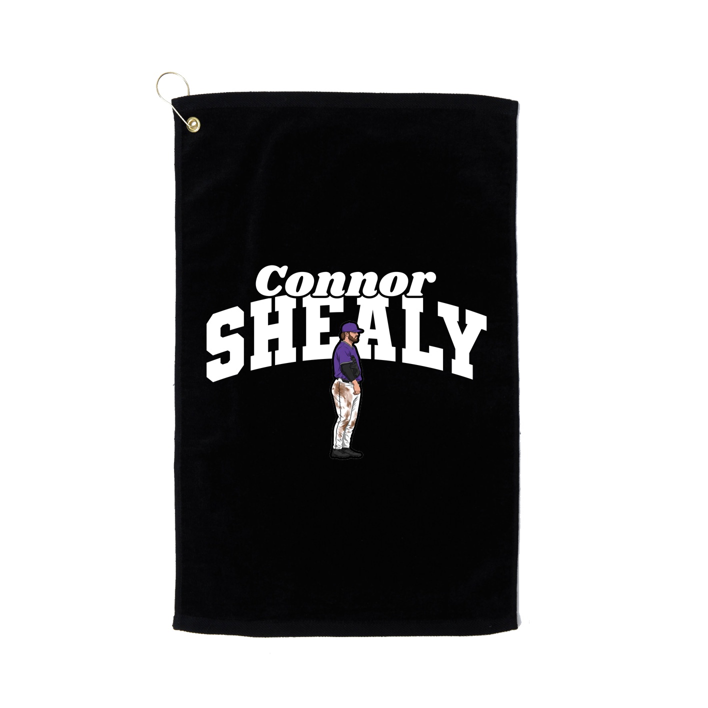 Golf Towel — Signature Arch in Black