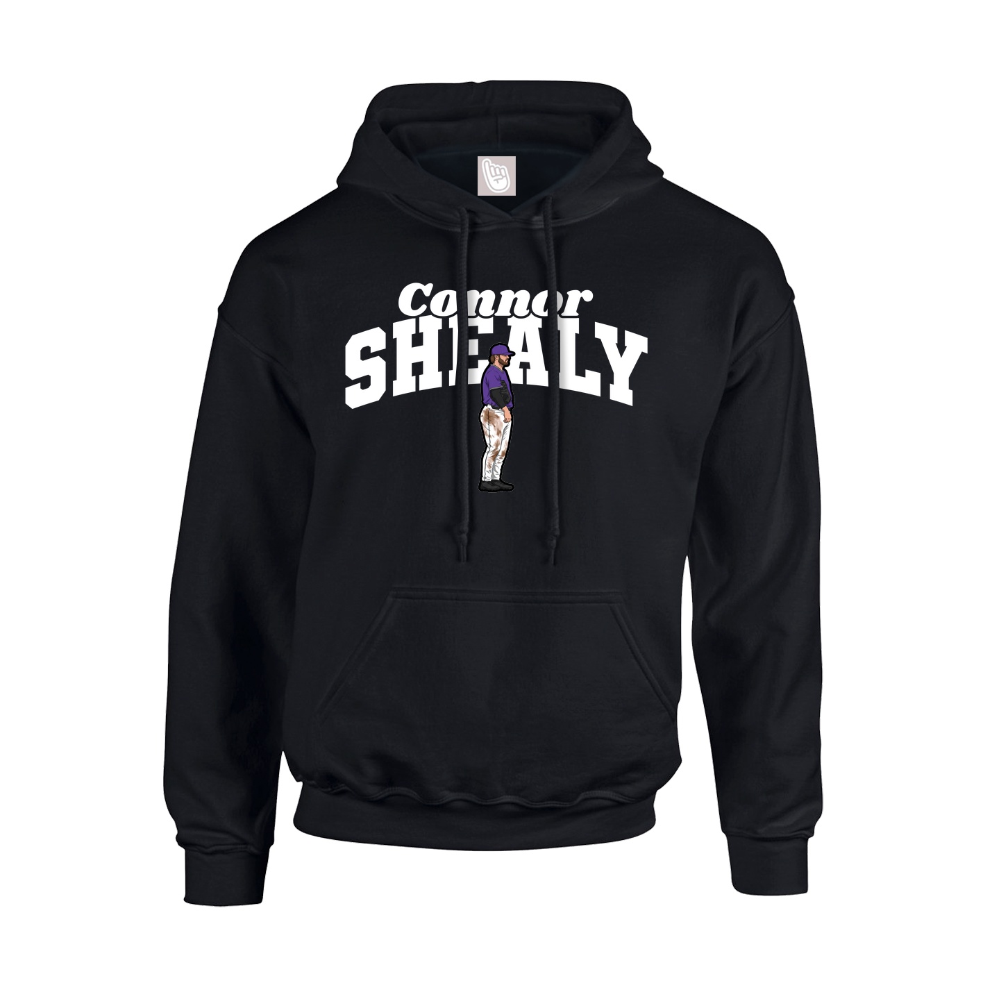 Hoodie — Signature Arch in Black