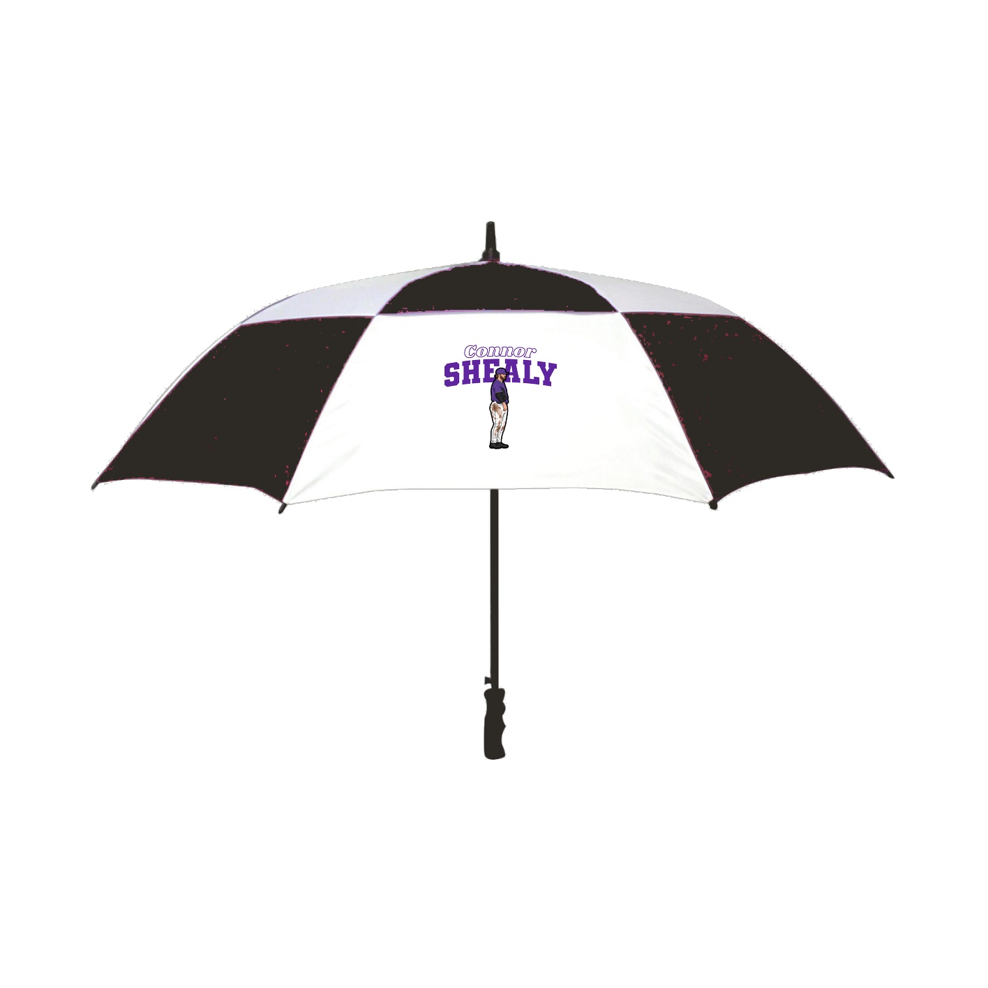 Golf Umbrella — Name Arch in Black