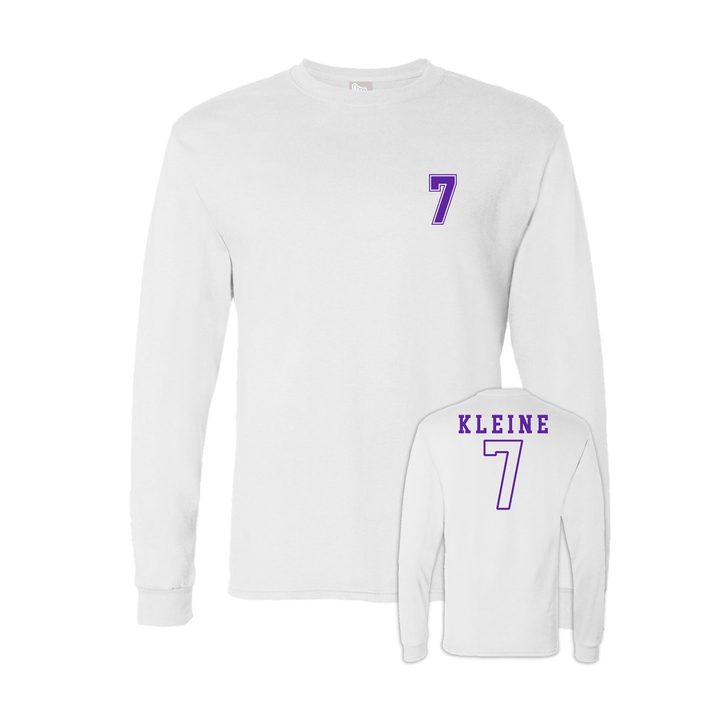 Long Sleeve Tee — Chest Back in White