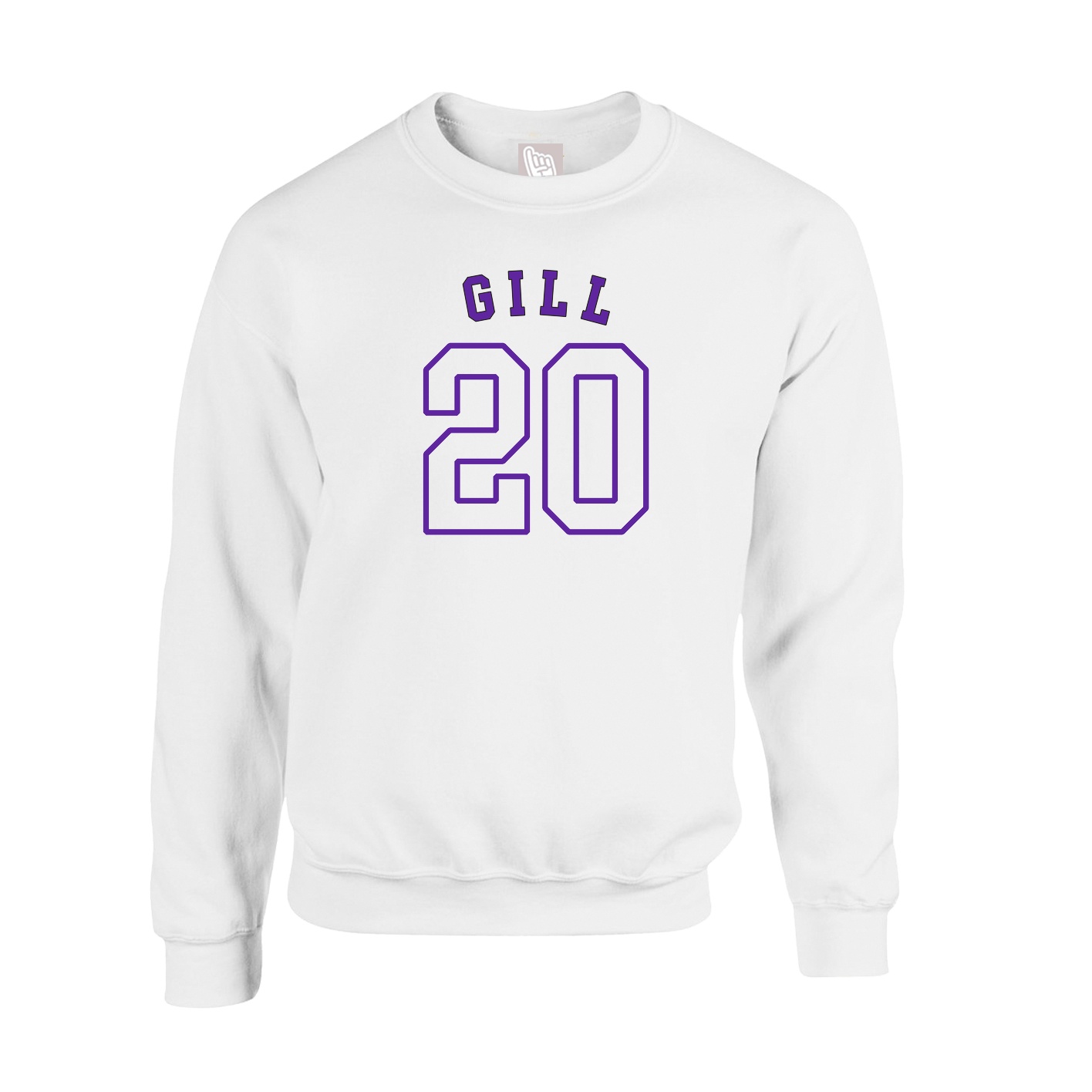 Fleece Crew — Shirsey Arch in White
