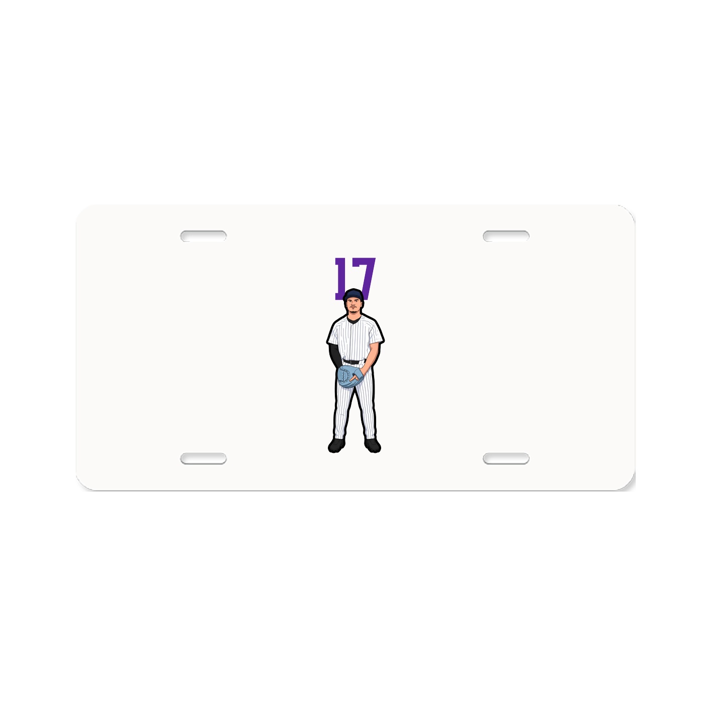 License Plate — Number Top in Classic