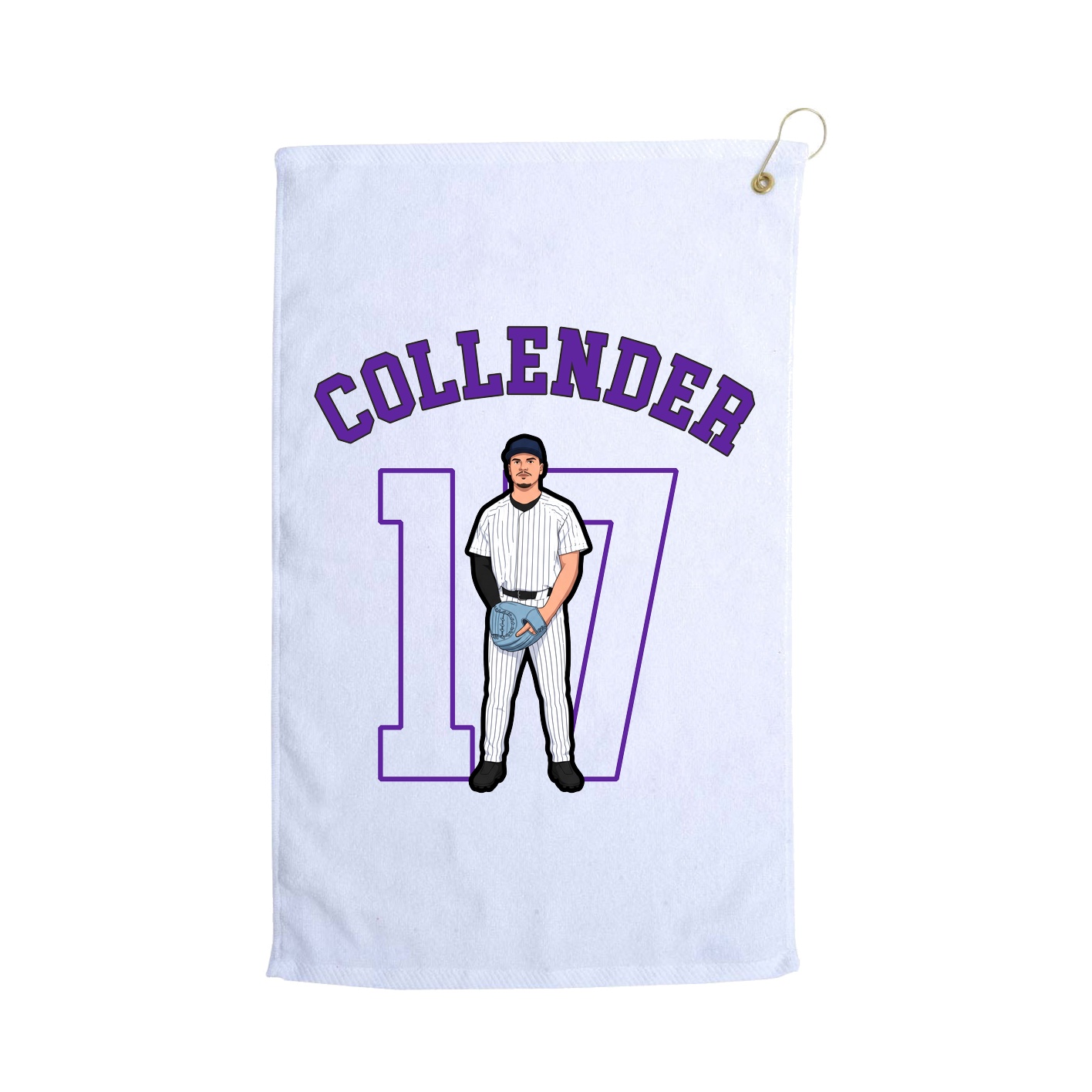Golf Towel — Shirsey Arch in White