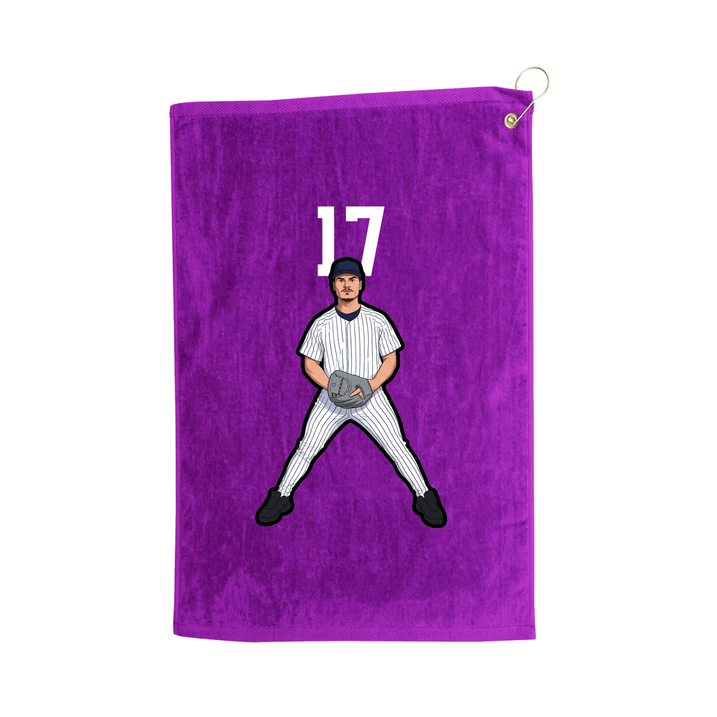 Golf Towel — Number Top in Purple