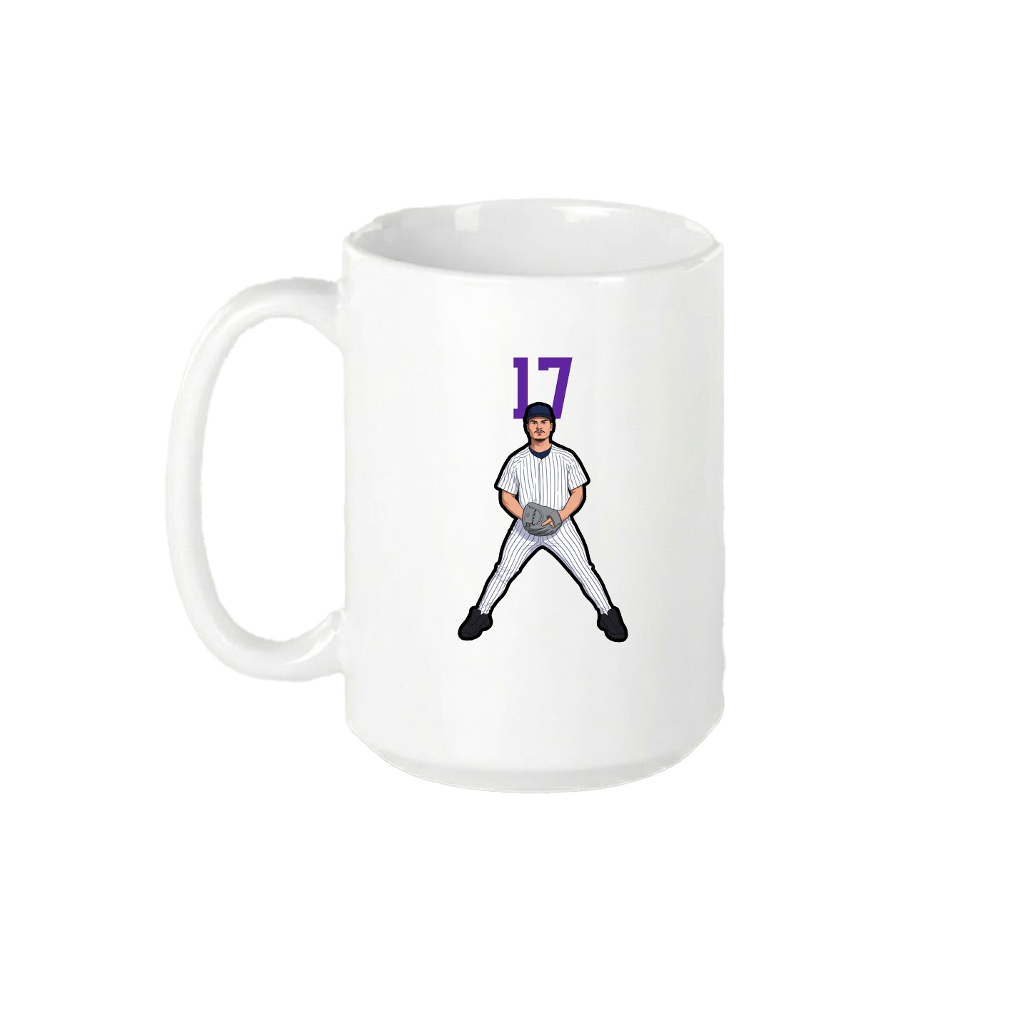15oz Coffee Mug — Number Top in White