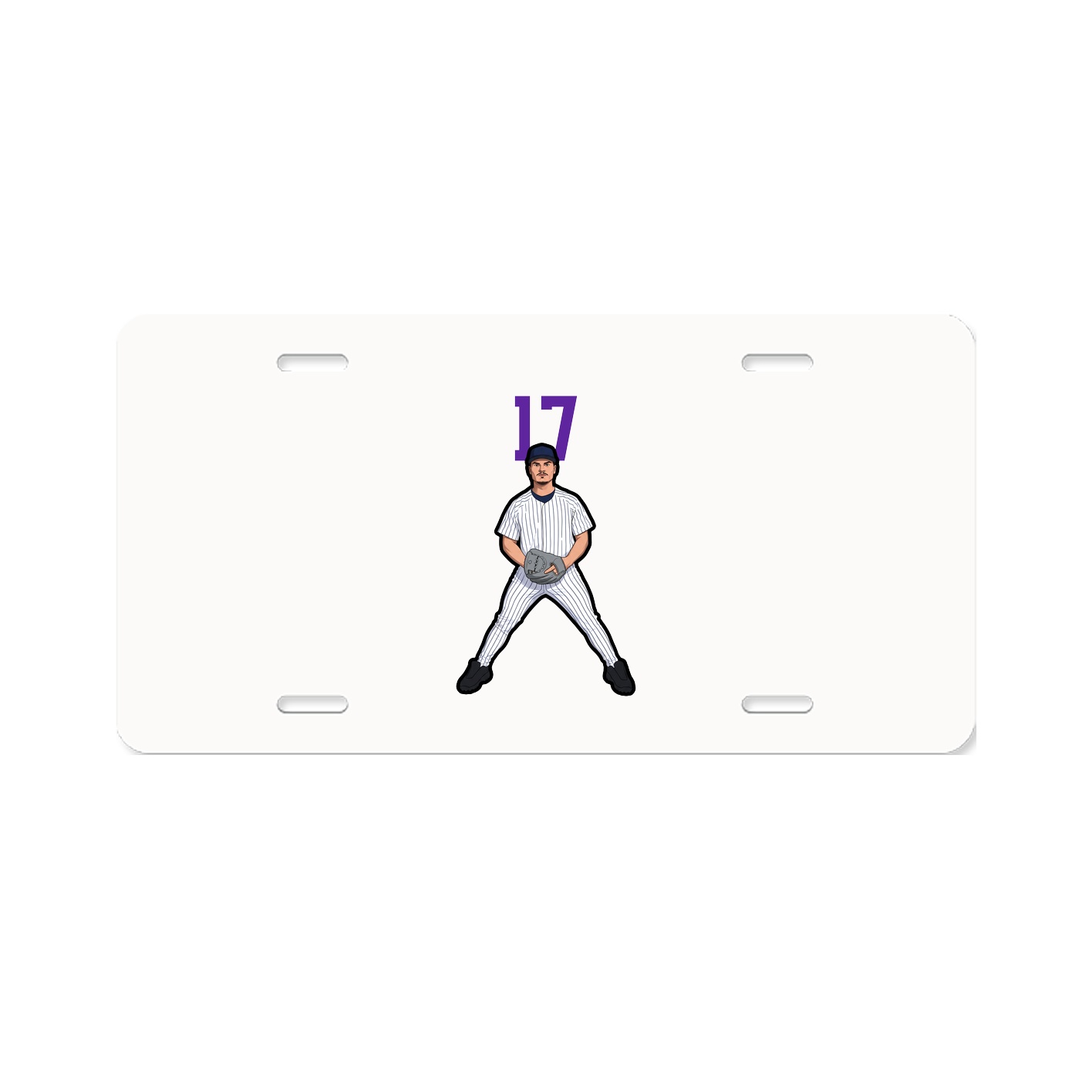 License Plate — Number Top in Classic