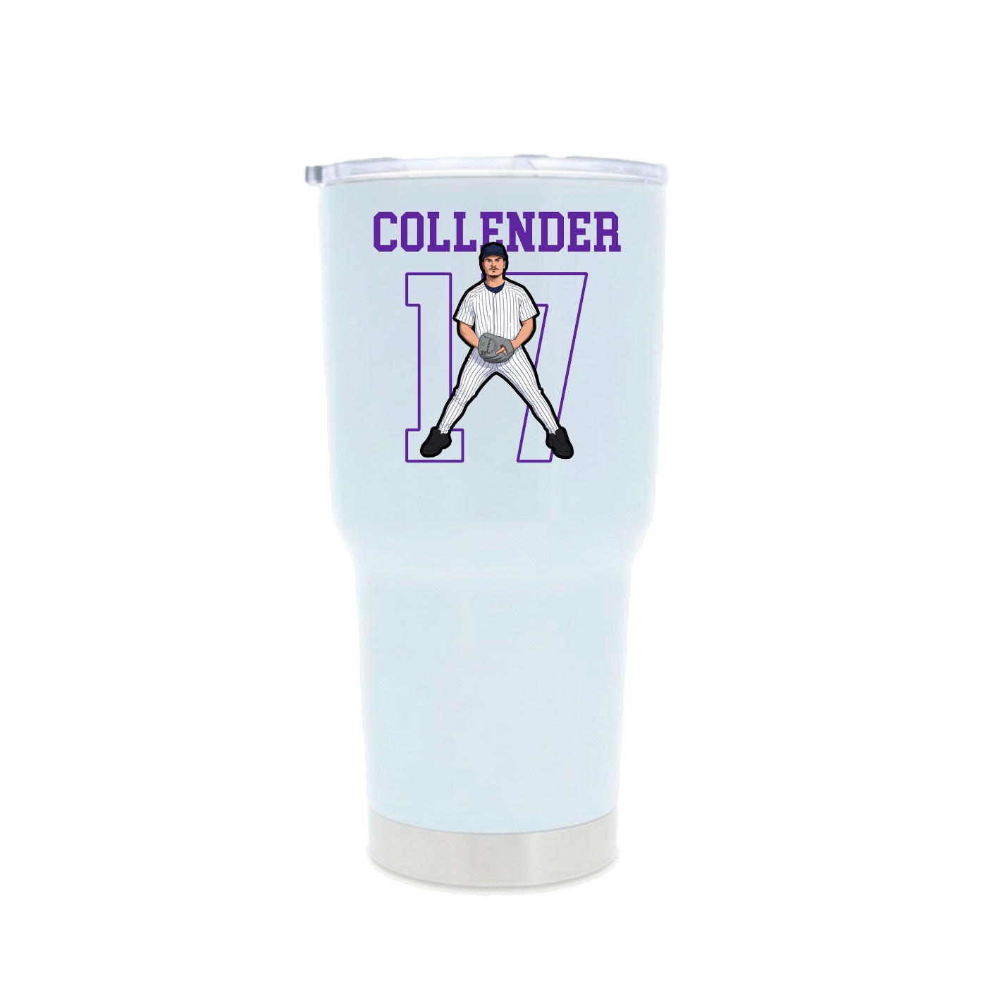 30oz Stainless Steel Tumbler — Shirsey in White