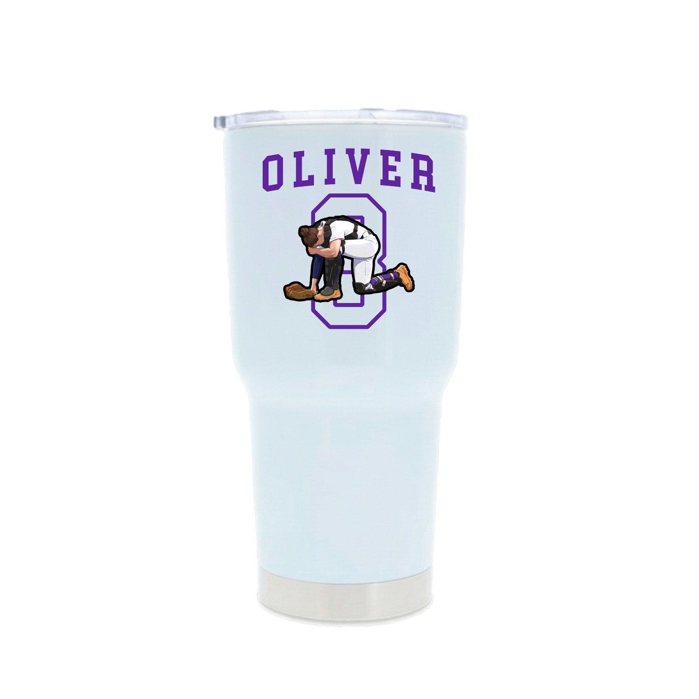30oz Stainless Steel Tumbler — Shirsey in White