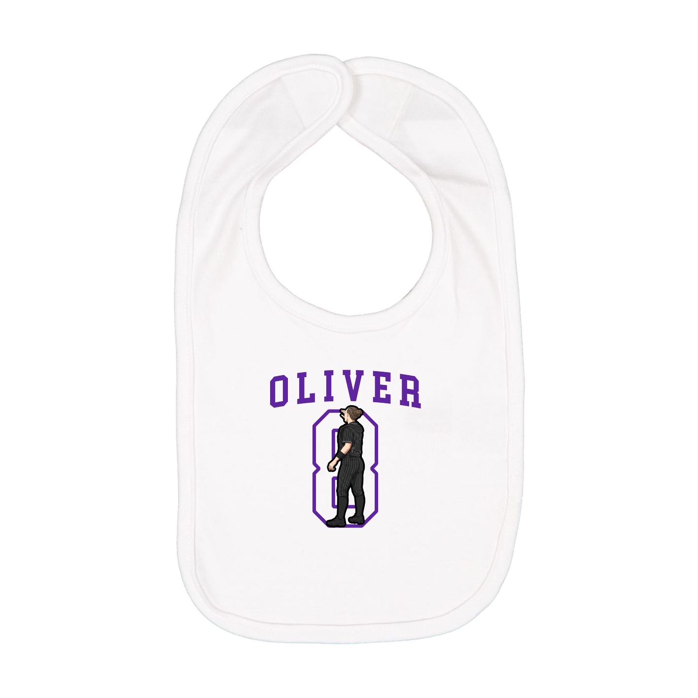 Infant Bib — Shirsey in White