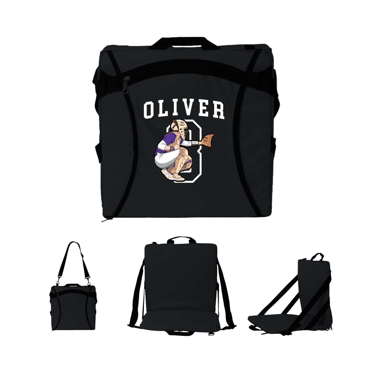 Folding Stadium Seat — Shirsey in Black