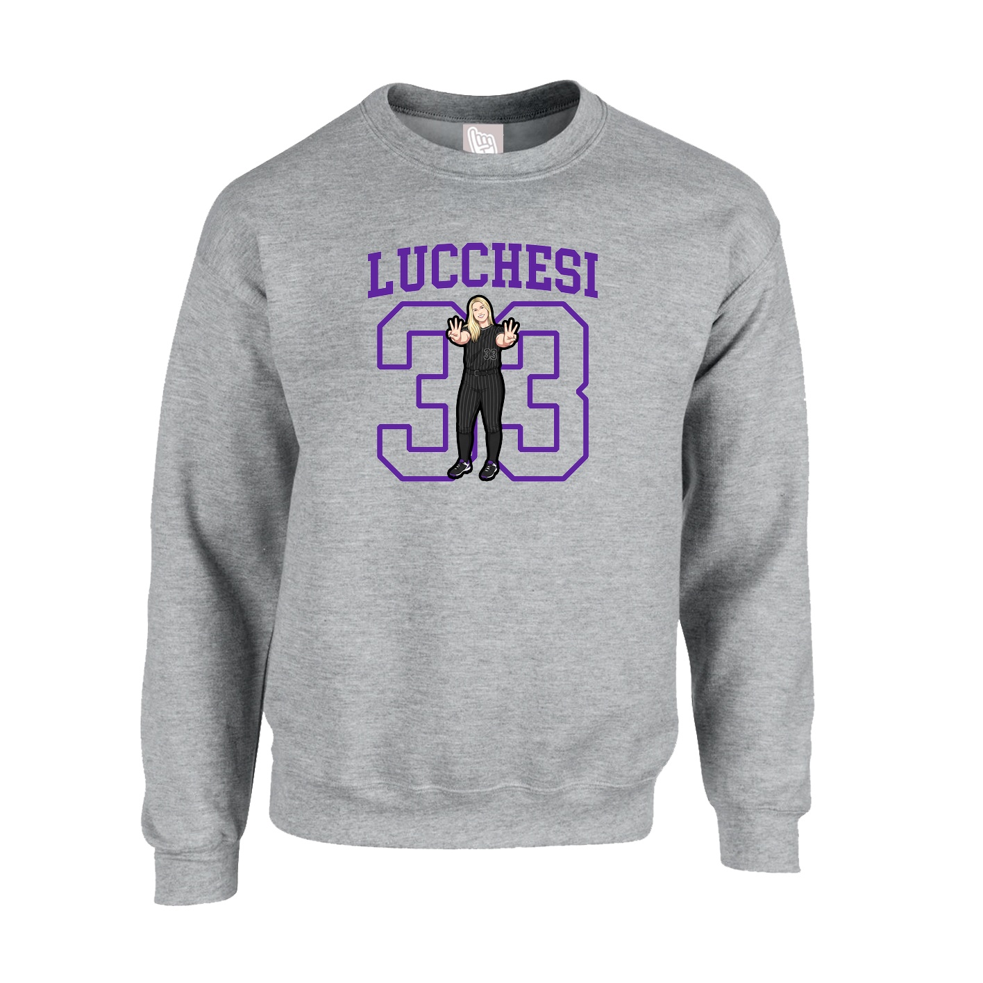 Fleece Crew — Shirsey in Grey