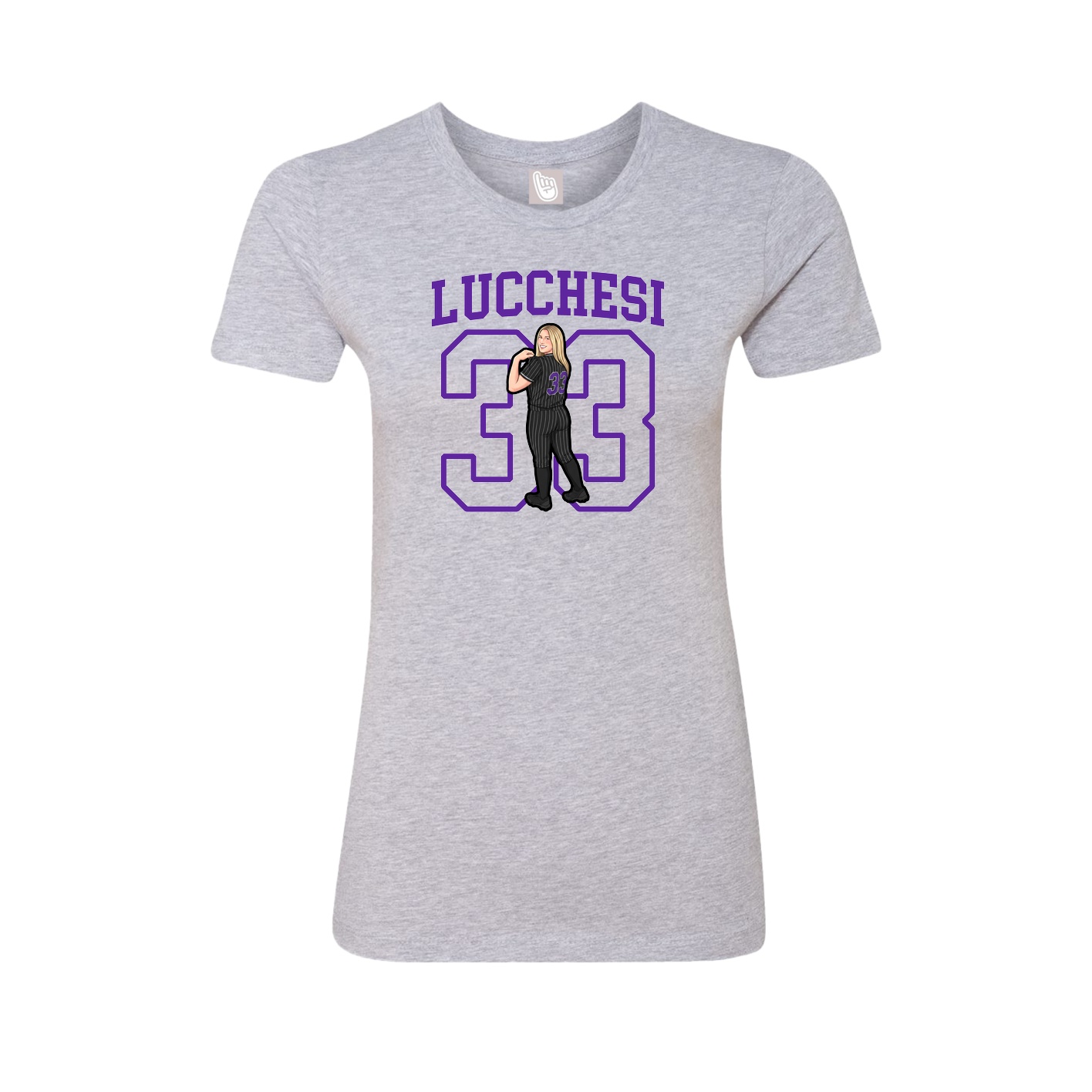 Fitted Women's Tee — Shirsey in Grey