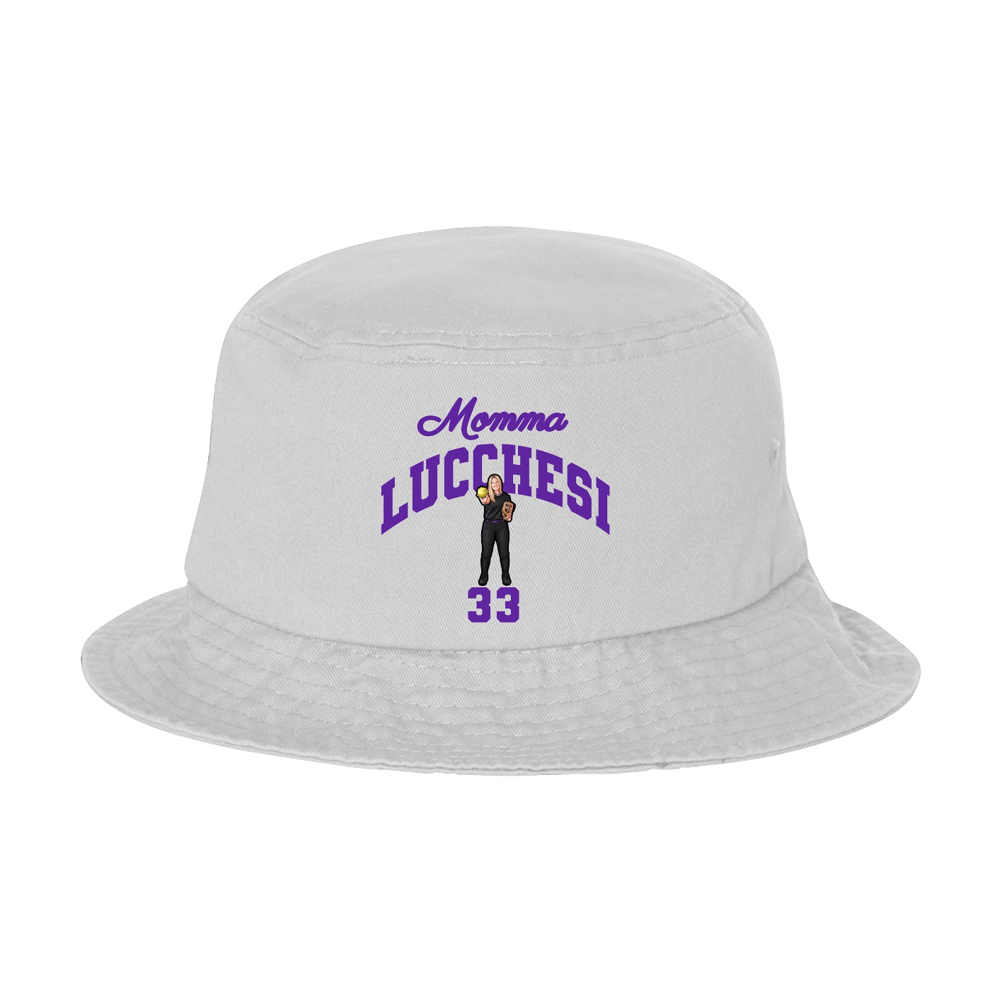 Bucket Cap — Mothers Day Arch in White