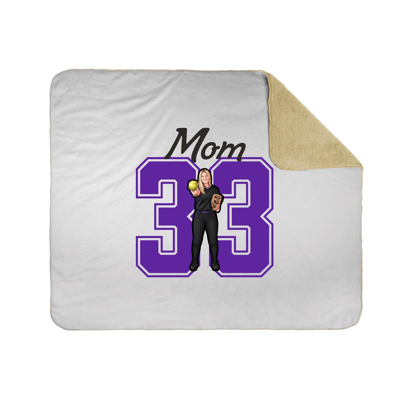 Throw Blanket — Mothers Day Shirsey in White