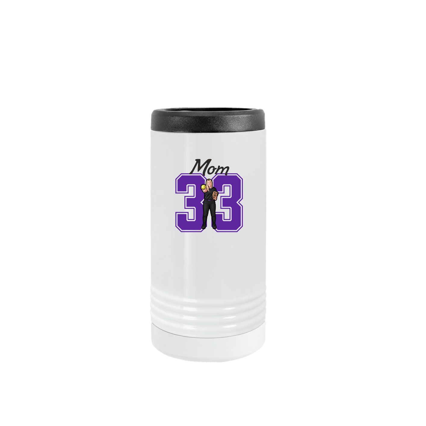 Slim Beverage Holder — Mothers Day Shirsey in White