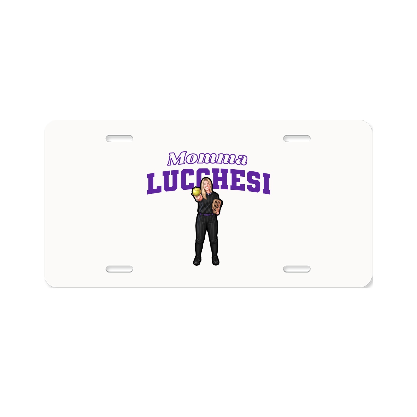 License Plate — Mothers Day Block in Classic