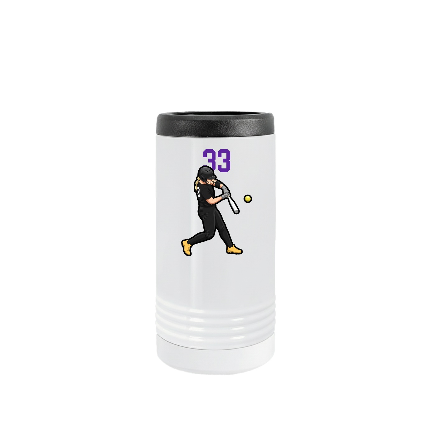 Slim Beverage Holder — Number Top in White