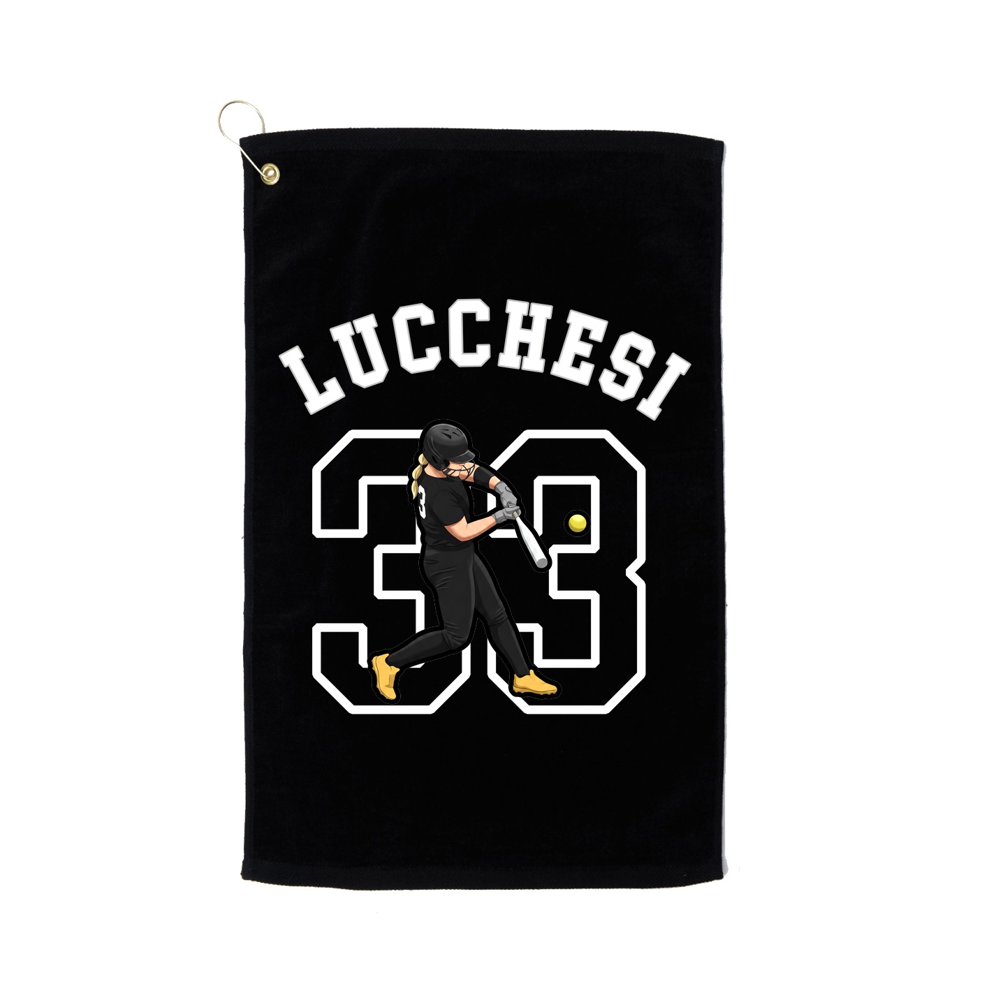 Golf Towel — Shirsey Arch in Black