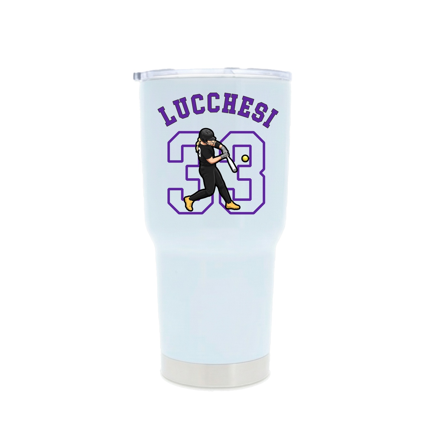 30oz Stainless Steel Tumbler — Shirsey Arch in White