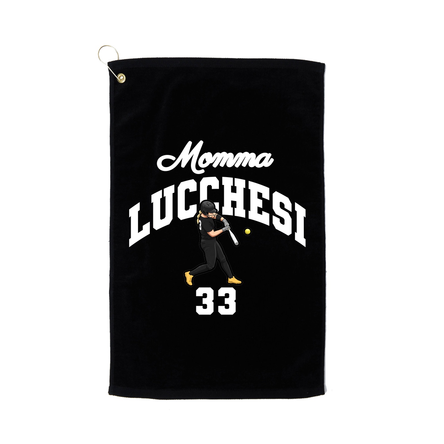 Golf Towel — Mothers Day Arch in Black