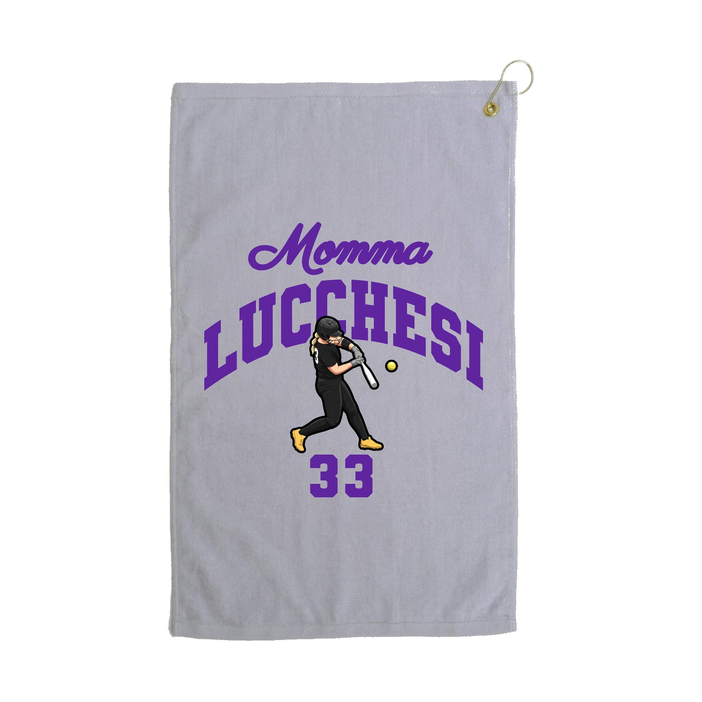 Golf Towel — Mothers Day Arch in Grey