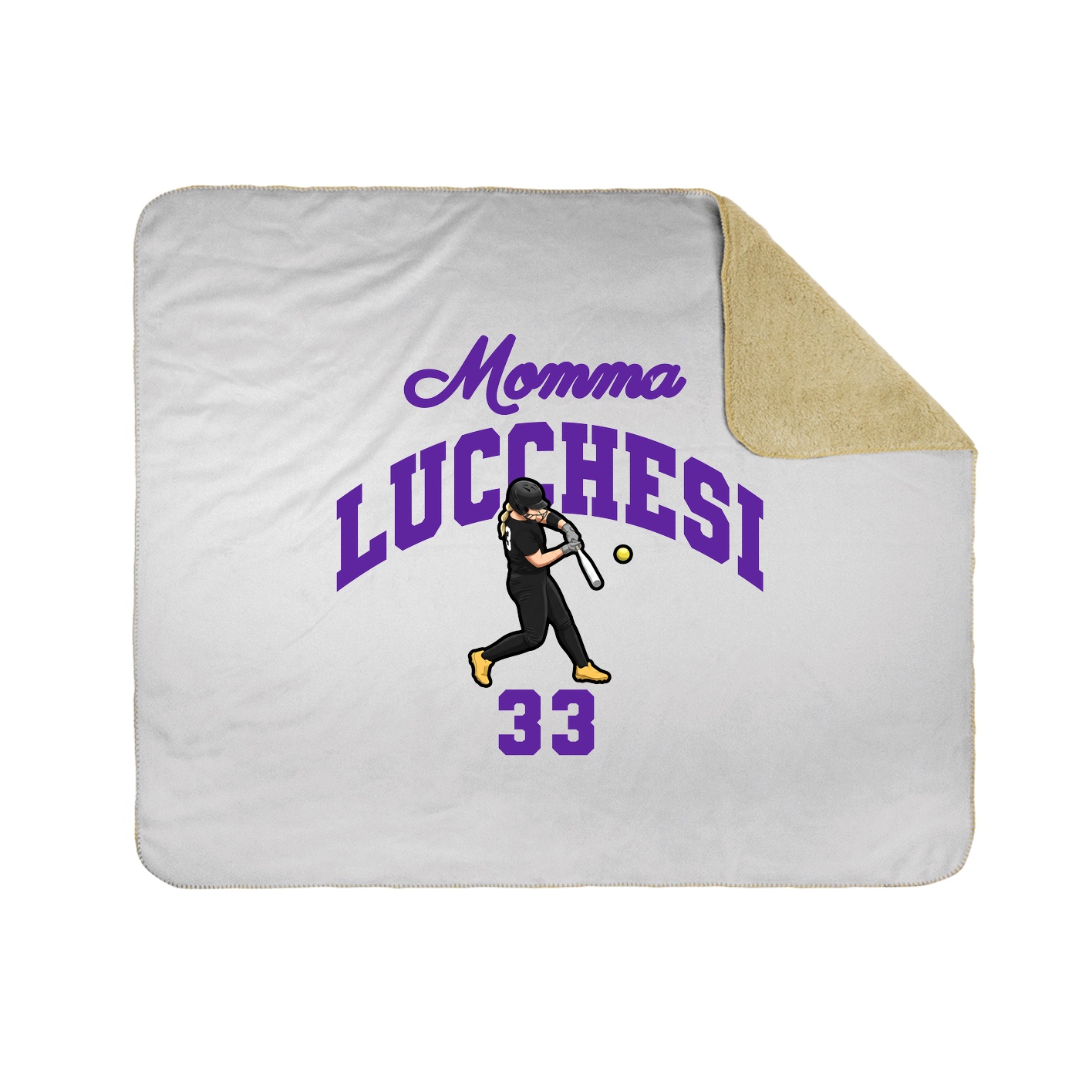 Throw Blanket — Mothers Day Arch in White