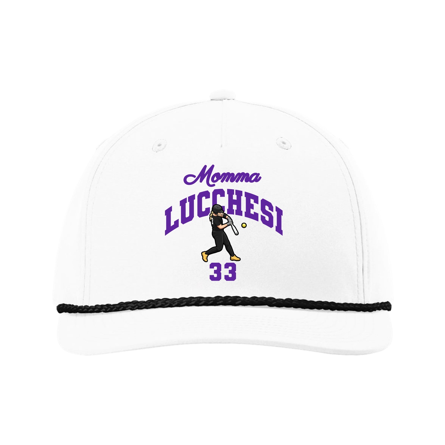 Five-Panel Classic Rope Cap — Mothers Day Arch in White