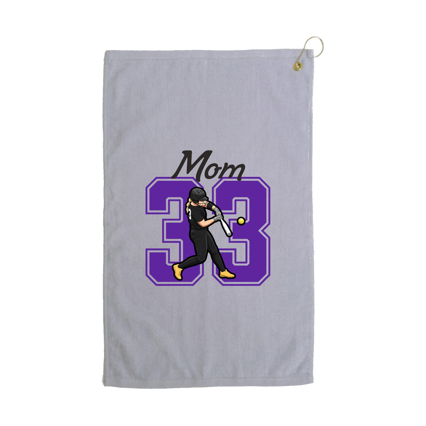 Golf Towel — Mothers Day Shirsey in Grey
