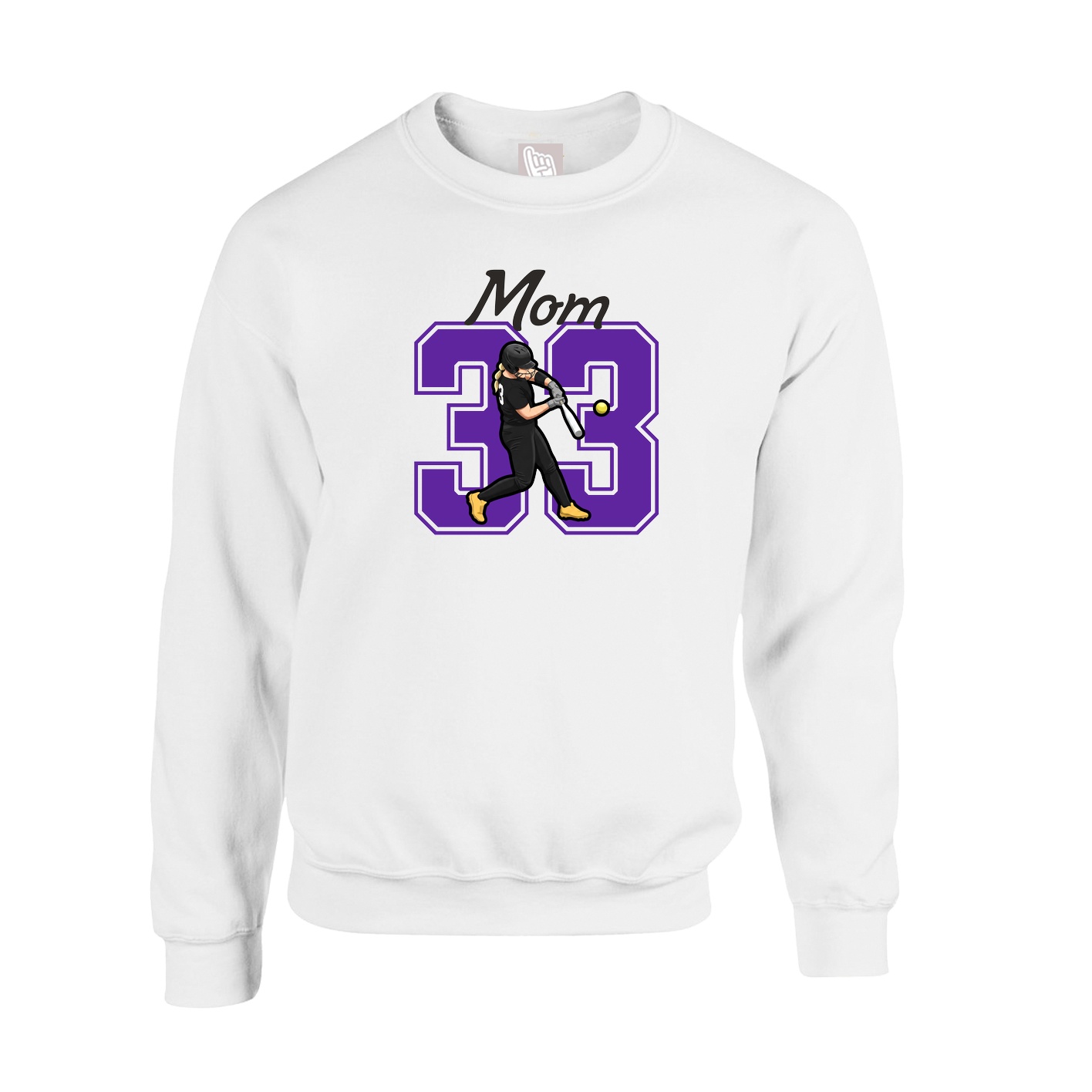 Fleece Crew — Mothers Day Shirsey in White