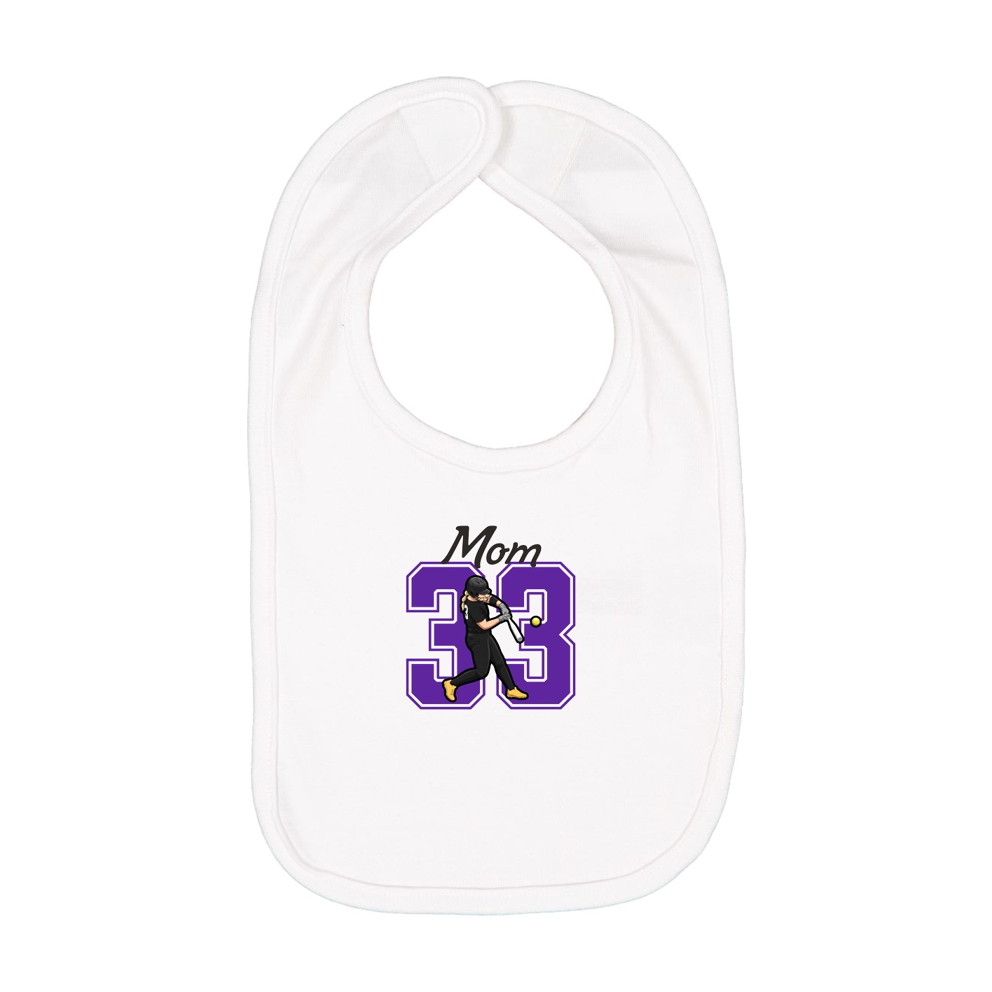 Infant Bib — Mothers Day Shirsey in White