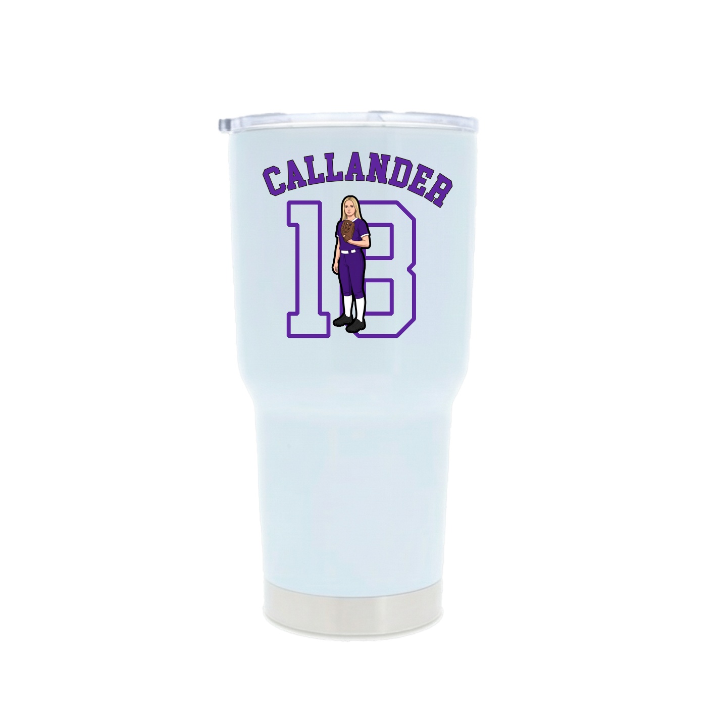 30oz Stainless Steel Tumbler — Shirsey Arch in White