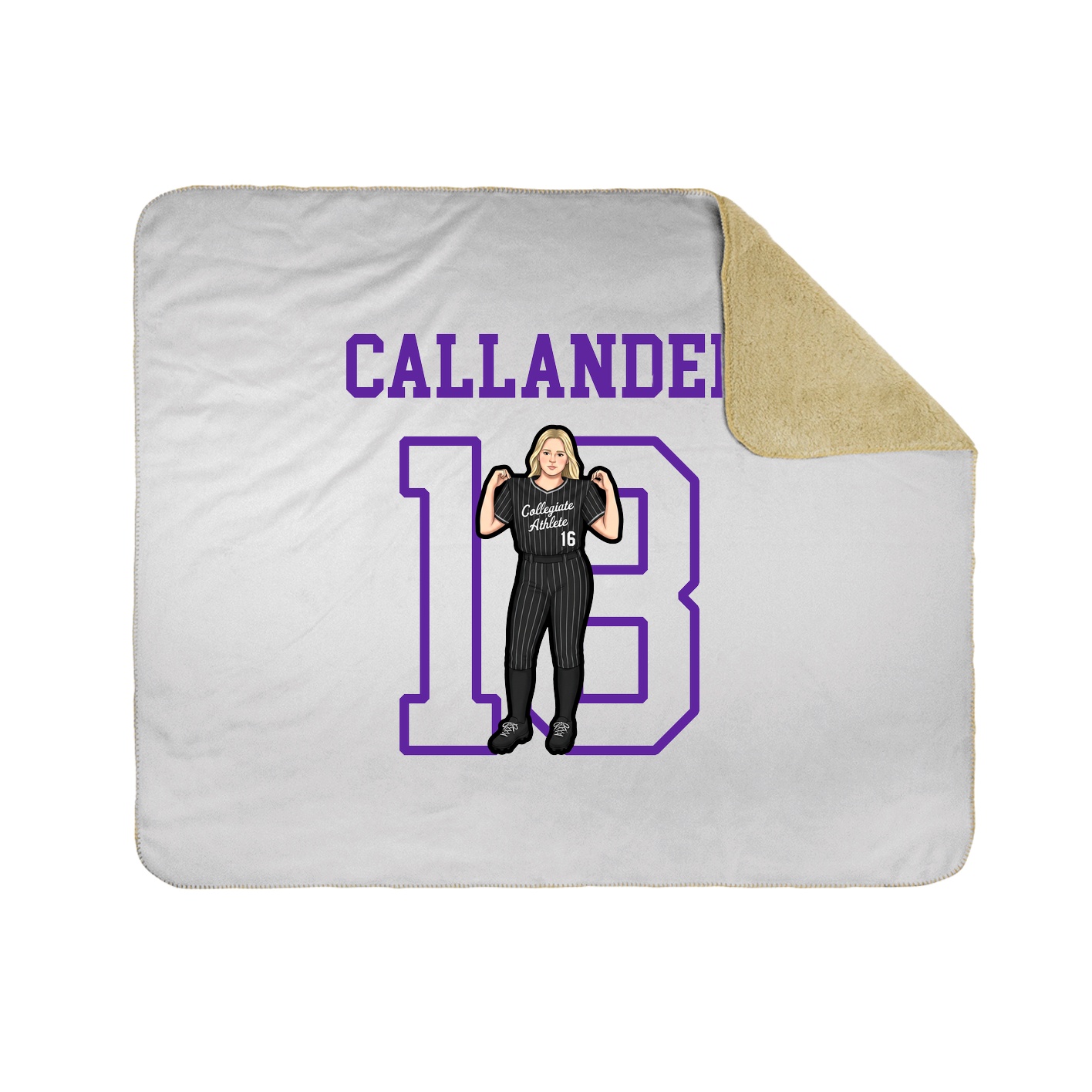 Throw Blanket — Shirsey in White