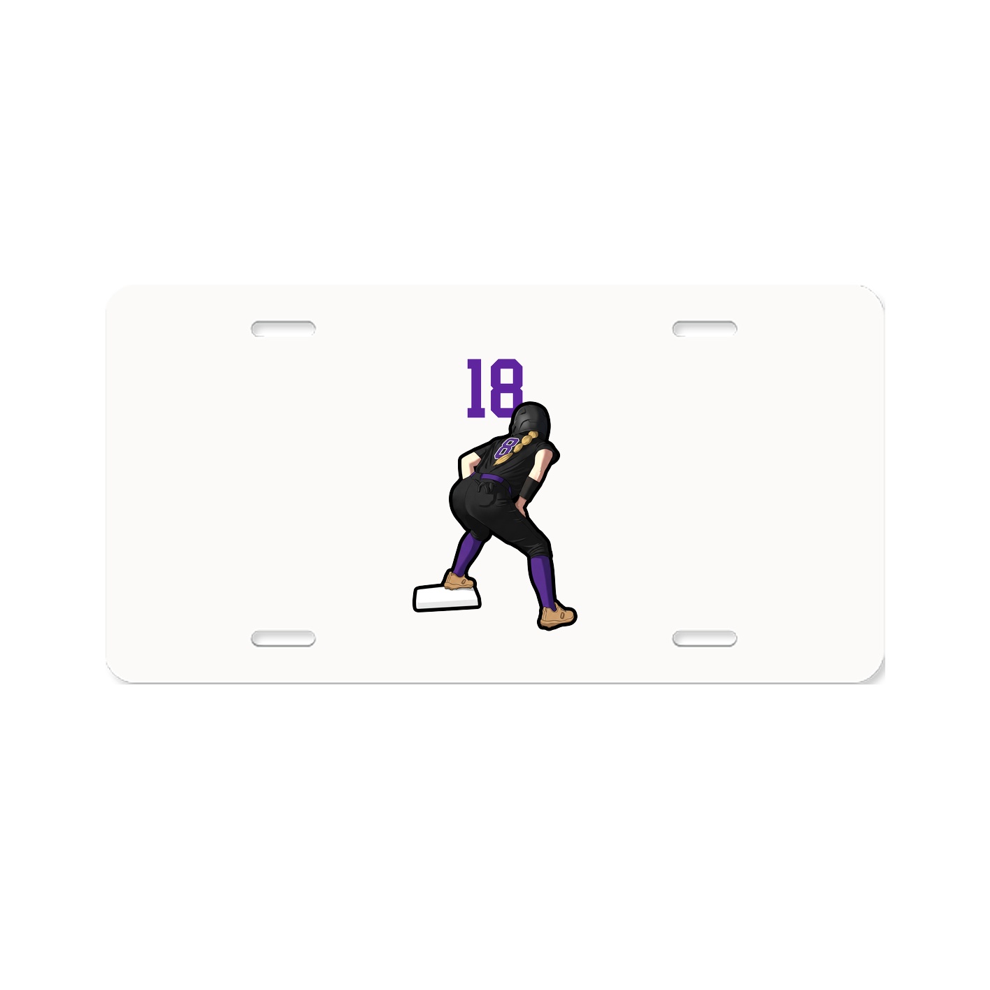 License Plate — Number Top in Classic