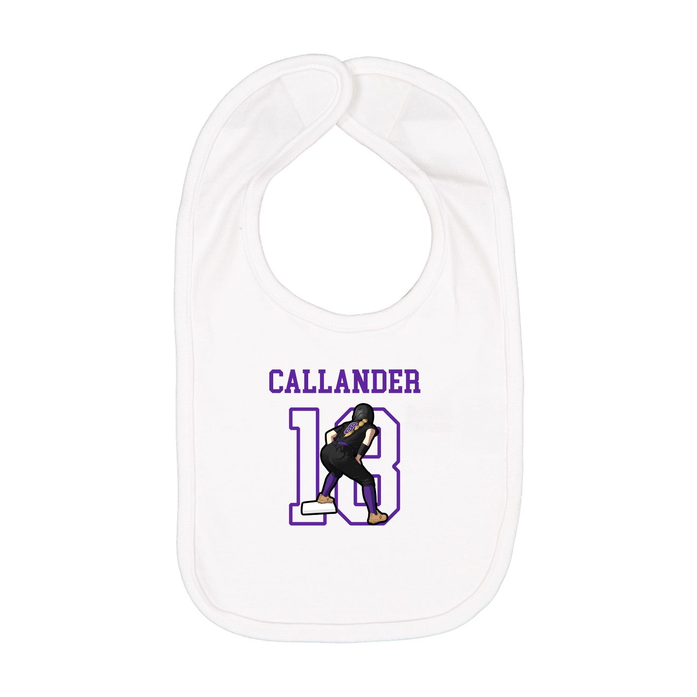 Infant Bib — Shirsey in White