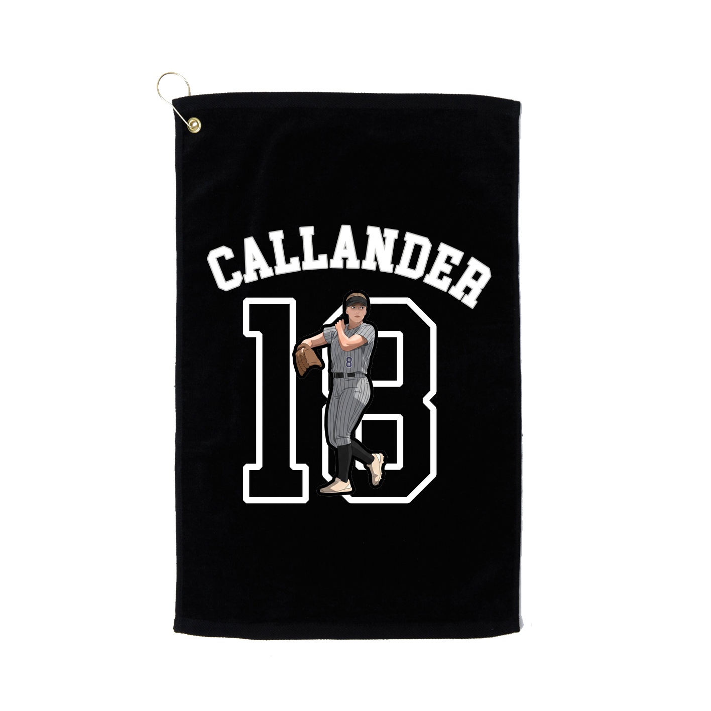 Golf Towel — Shirsey Arch in Black